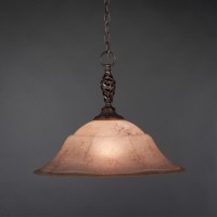 Elegant Pendant Shown In Dark Granite Finish With 20