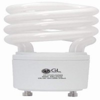 Goodlite G-10862 13-Watt Replacement Mini Compact Fluorescent 900-Lumen 6500K T2 Spiral Light Bulb With Gu24 Base Twist And Lock, Daylight