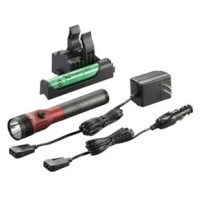 Stinger Led Hl Rechargeable Flashlight With Piggyback Charger, Red