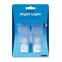 Prime Wire & Cable Nlm2P Incandescent Manual Night Light, 2-Pack