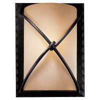 Minka Lavery 1972138 1 Light Wall Sconce With Rustic Scavo Shade From The Aspen