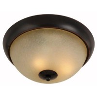 Hardware House Berkshire Series 2 Light Oil Rubbed Bronze 12 Inch By 5-1/4 Inch Flush Mount Ceiling Lighting Fixture : 16-7970