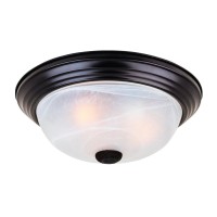 Designers Fountain 11 Inch 2-Light Flush Mount Ceiling Light Fixture, Oil Rubbed Bronze, 1257S-Orb-Al