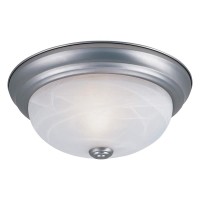 Designers Fountain 11 Inch 2-Light Flush Mount Ceiling Light Fixture, Pewter, 1257S-Pw-Al