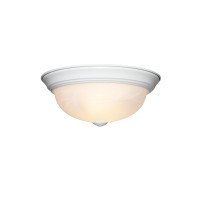 Designers Fountain 11 In 2-Light Flush Mount Ceiling Light, White, 1257S-Wh-Al