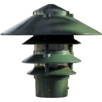 Dabmar Lighting D5400G Pagoda Fixture 4 Tier 10 Top 3 Base I Light Green Finish