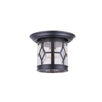 Canarm Iol207Bk Atlanta 1 Light, Black Finish Outdoor Lantern