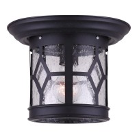 Canarm Iol207Bk Atlanta 1 Light, Black Finish Outdoor Lantern