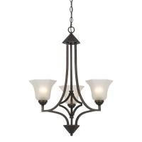 This beautiful chandelier will make your dining room light up and stand out It is built of durable hand forged iron and features elegantly crafted glass accent shades