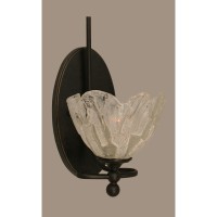 Capri 1 Light Wall Sconce Shown In Dark Granite Finish With 7