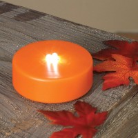 Orange Plastic - Party Pumpkin - Battery Operated - Led - Flashing Gerson Strobe Light (Batteries Included) (37272)