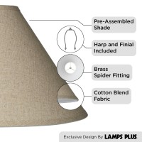 Fine Burlap Large Empire Lamp Shade 6