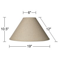 Fine Burlap Large Empire Lamp Shade 6