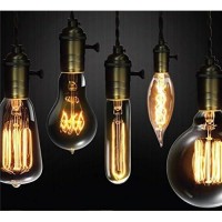 Globe Electric 1327 25W Vintage Edison Ca10 Flame Tip Incandescent Filament Light Bulb, 4 Pack, E12 Base, 01327, 4