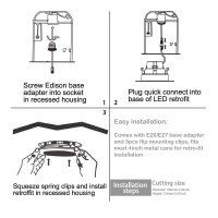 Softer Illumination Effect This recessed downlight is a perfect fit for your roof and ceiling The light provides a more stable and brighter lighting effect and enhances the illumination performance in your room without impact on the overall illumination p