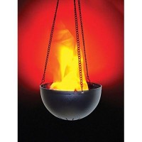 Morris Hanging Flame Light Lamp Prop,Black,Orange,Standard