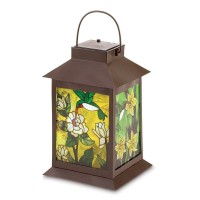 Koehler 38682 11.75 Inch Solar-Powered Floral Lantern