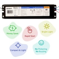 Universal Lighting Technologies B260Iunvhp000I Electronic Ballast, Fluorescent, T12, 2-Lamp, 120-277V