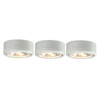 Commercial Electric 3-Light White Under Cabinet Puck Kit