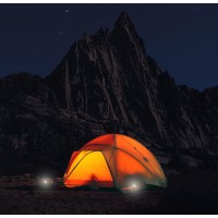 The UCO StakeLight is a unique tent stake with a builtin LED light to provide area lighting around your tent The 17 lumens of light can help you locate your tent in the dark and alert campers to the presence of tent guy lines Switch to strobe mode to help