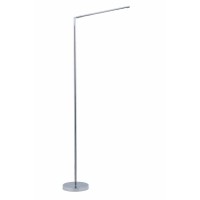 Pureoptics Led Chrome Desk Lamp, Mimimalist Design, Dimmable (Vled560) , Black