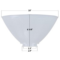 Satco 10 Inch Diameter Reflector-Type Replacement Shade