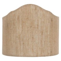 Upgradelights Wall Sconce Clip On Shield Lamp Shade Half Shade Natural Beige Linen Clips Onto Bulb