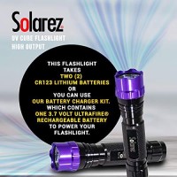 Solarez High Output Uv Cure Flashlight ~ High Power Uv Beam ~ 10X The Uv Of An Avg Focusable Beam Uv Flashlight, Extra Surface Penetration, Cure Resins In 30 Sec! Fly Tie Uv Torch