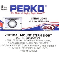 Perko Vertical Mount Stern Light Stainless Steel