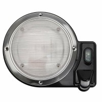 Replacement outside round light with battery and motion sensor capabilities Fixture can be a regular porch light or a motion sensor light with a flick of the switch It can also differentiate between animals people to reduce false detection at night Photo 