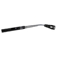 Qvs Flt-03Bk 3-Led Extendable Magnetic Flash Light With Flexible Neck, Black