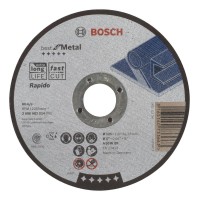 Bosch 2 608 603 514 - Straight Cutting Disc Best For Metal - Fast - A 60 W Bf, 125 Mm, 1 Mm (Pack Of 1)