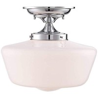 Regency Hill Floating Rustic Farmhouse Ceiling Light Semi Flush-Mount Fixture 12