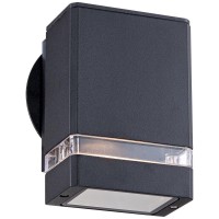 Possini Euro Design Ridgeland Modern Sconce Outdoor Wall Light Fixture Black Rectangular 6 1/4