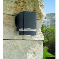 Possini Euro Design Ridgeland Modern Sconce Outdoor Wall Light Fixture Black Rectangular 6 1/4