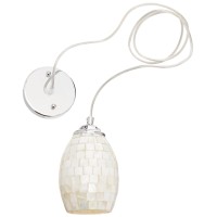 Chloe Lighting Ch3Cr31Cm04Dp1 Ravenna Mosaic 1 Light Mini Ceiling Pendant With Shade 65 X 484 X 484 Silver