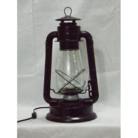 Dietz Blizzard 'Vintage Style' Electric Lantern Table Lamp - Black