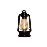 Dietz Blizzard 'Vintage Style' Electric Lantern Table Lamp - Black