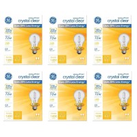 Ge Lighting 78798 Ge 78798-12 Bulb, 6 Count (Pack Of 2), Crystal Clear, 12