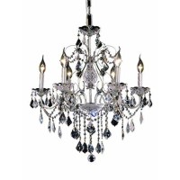 2015 St Francis Collection Hanging Fixture D24in H21in Lt6 Chrome Finish Royal Cut Crystals Reminiscent of classic chandeliers the St Francis series brings the past to life in todays homes with stunning crystal pendalogues and crystal bobeches on Gold or 