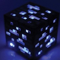 Thinkgeek Minecraft Light-Up Blue Stone Diamond Ore - Sure To Keep Pigmen Away