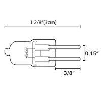 Etoplighting G4-12V-5W-5P 5-Watt 12-Volt G4 Base Jc Type Halogen Light Bulb, 5-Pack