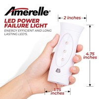 Amerelle Led Emergency Lights For Home Power Failure, 6 Pack - Triple Function Power Failure Light And Plug In Flashlight Combo, With Rechargeable Battery - Be Snow Storm & Hurricane Ready (71134)