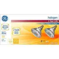 Ge Halogen Par Flood Bulb Flood 80 W 1600 Lumens 3000K 2 Pack