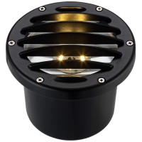 John Timberland Black Diecast Aluminum Large Led Inground Well Light