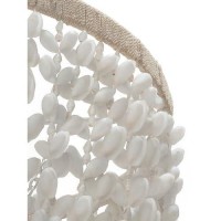 Kouboo Inverted Pendant Lamp, Bubble Seashell, White