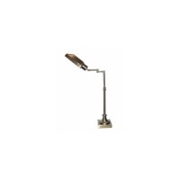 The Victoria task lamp features an adjustable arm and swiveling shade to aim the light exactly where you want it the squaredomeshade lamp offers flexibility and elegance Its antique brass finish and squaredomeshaped shade look great in any room or office 