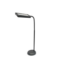 Daylight24 402039-04 Full Page 8 X 10 Inch Magnifier Led Illuminated Floor Lamp, Black