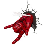 3D Light Fx Marvel Spiderman Hand 3D Deco Led Wall Light , Red