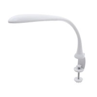 Stella Premium Led Desk Clamp Lamp (White, 10W) Doctor Prescribed Low Vision Tri Color Spectrum Led Desk Lamp With 5 Dimming Options - Home, Office Or Desk Lamp For Arts & Crafts, Dry Eye